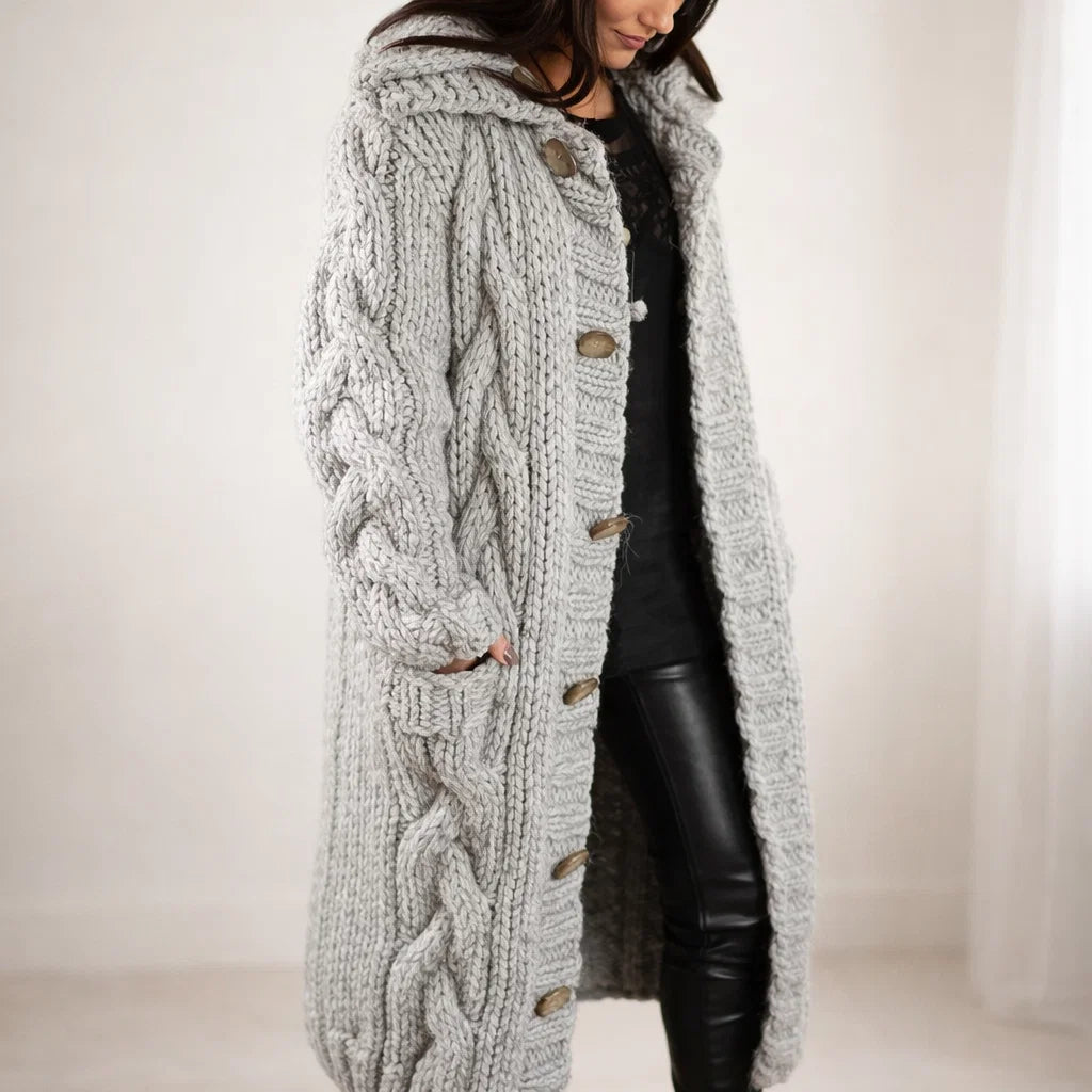 V-Neck Knit Cardigan