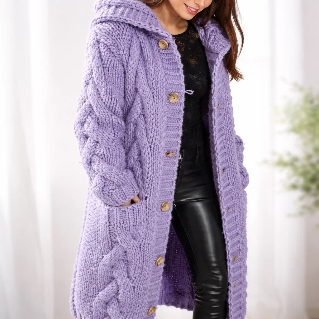 V-Neck Knit Cardigan