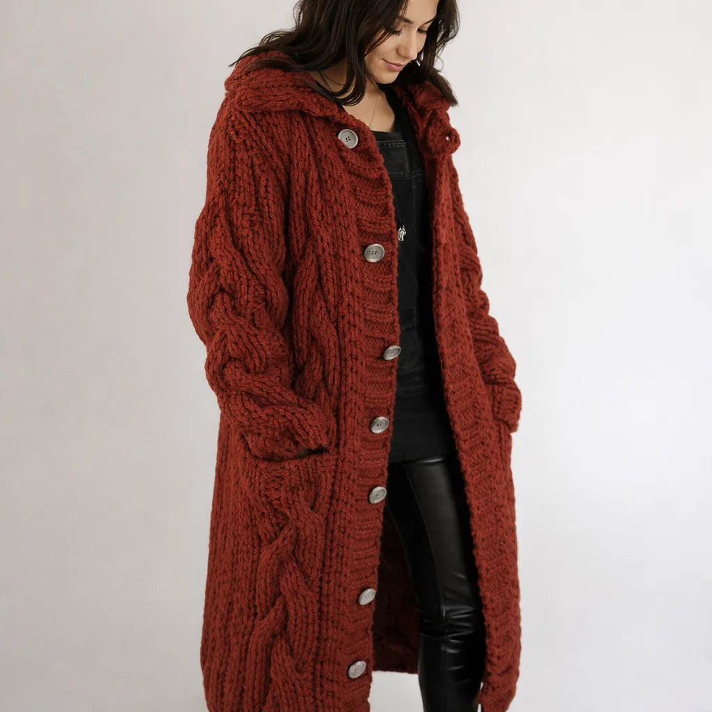 V-Neck Knit Cardigan